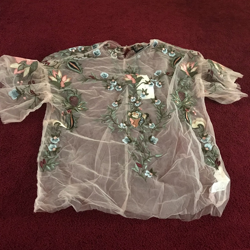 ZARA floral print top